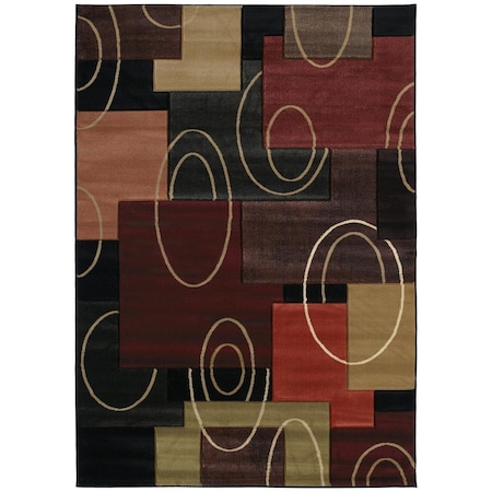 Rlm Distribution 1 ft. 10 in. x 2 ft. 8 in. Contours Cha Cha Accent Rug Onyx HO3089747